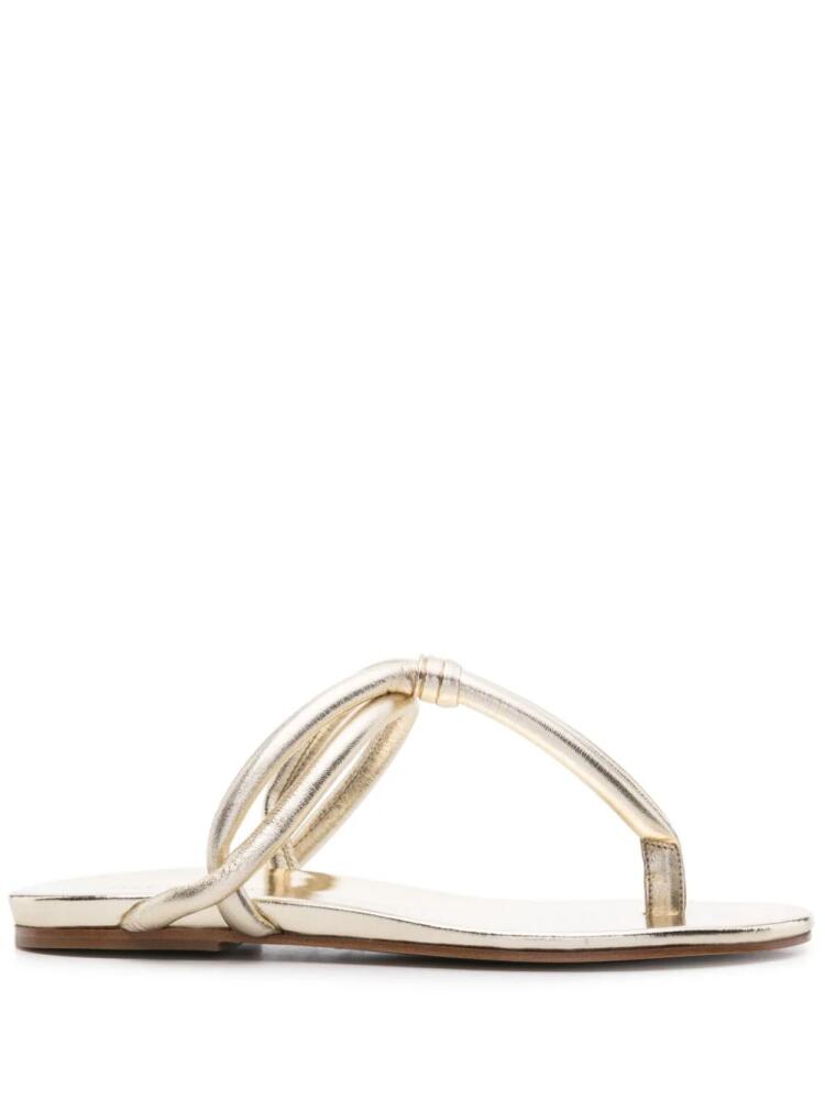 Del Carlo DYTT flat sandals - Gold Cover