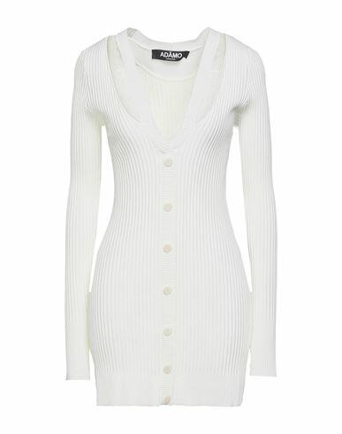 Andreādamo Woman Mini dress White Viscose, Polyester, Polyamide, Elastane Cover