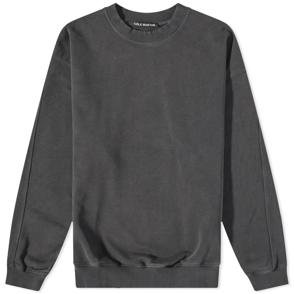 Cole Buxton Men's Warm Up Crew Sweat in Washed Black Cover