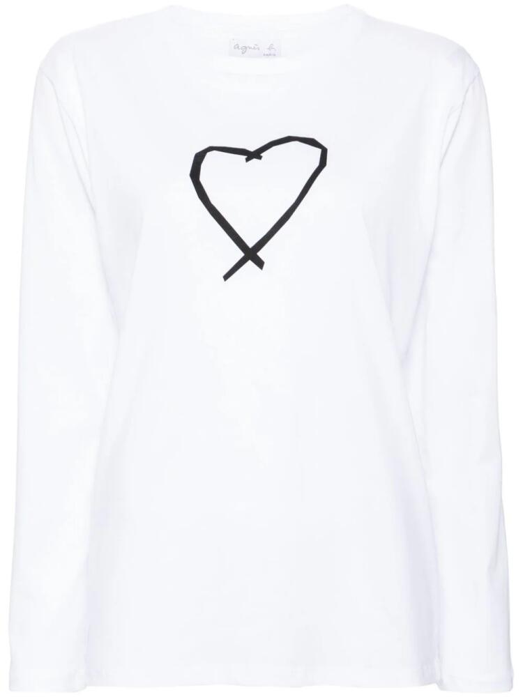 agnès b. Sarajevo Heart t-shirt - White Cover