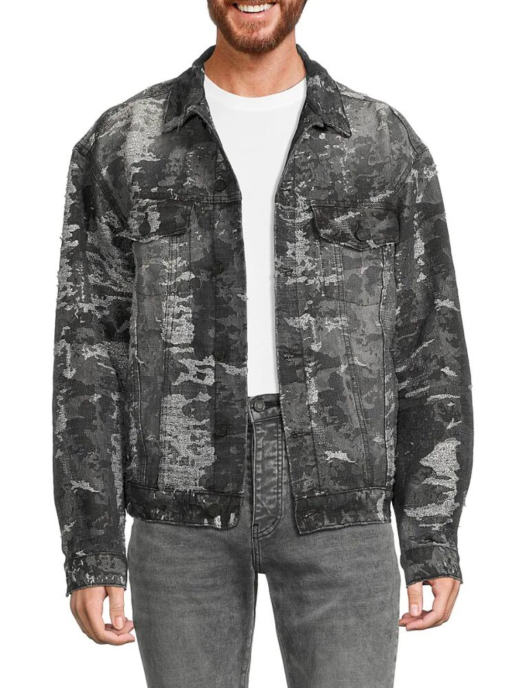 Purple Brand Men's Camo Jacket - Black Cover