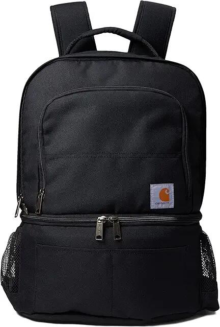 Carhartt Insulated 24 Can Two Compartment Cooler Backpack (Black) Backpack Bags Cover