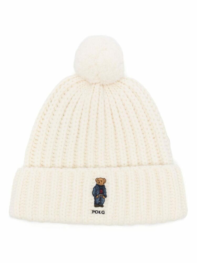 Polo Ralph Lauren Polo Bear-embroidered beanie - White Cover