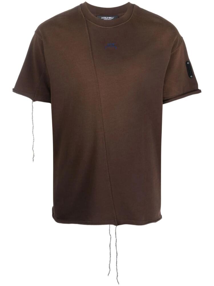 A-COLD-WALL* Shiraga faded cotton T-shirt - Brown Cover