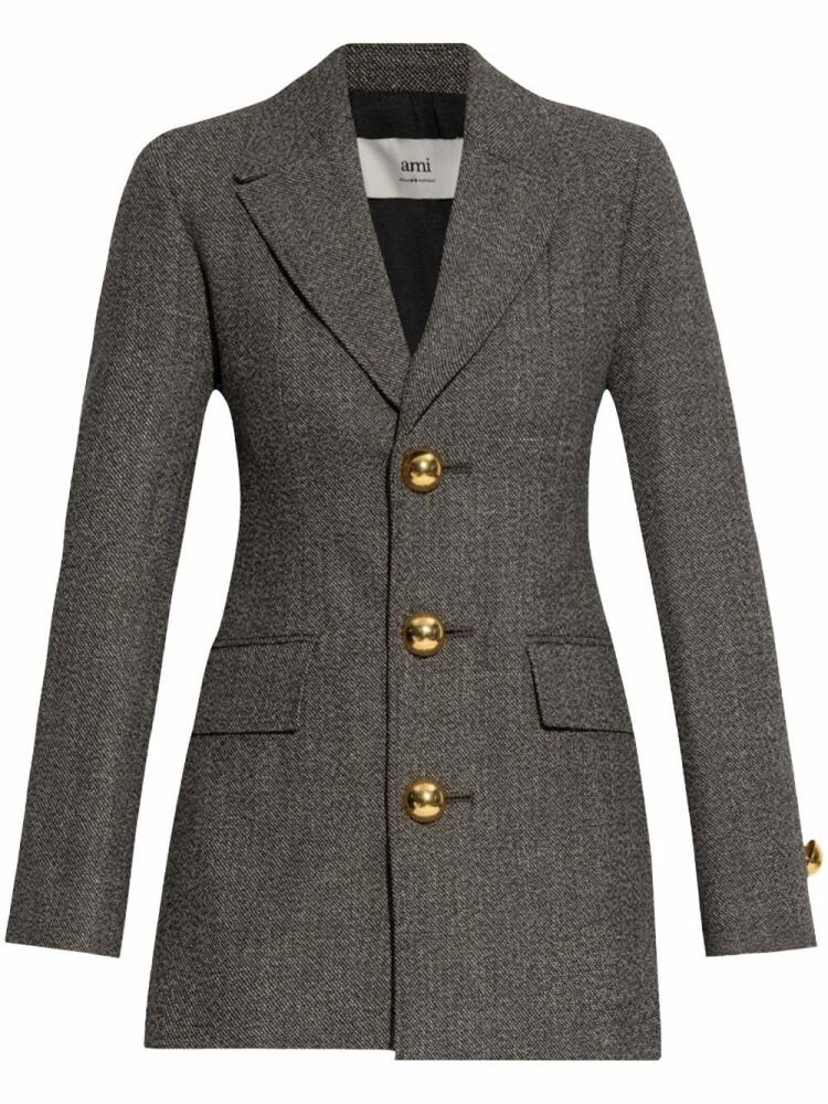 AMI Paris single-breasted blazer - Brown Cover