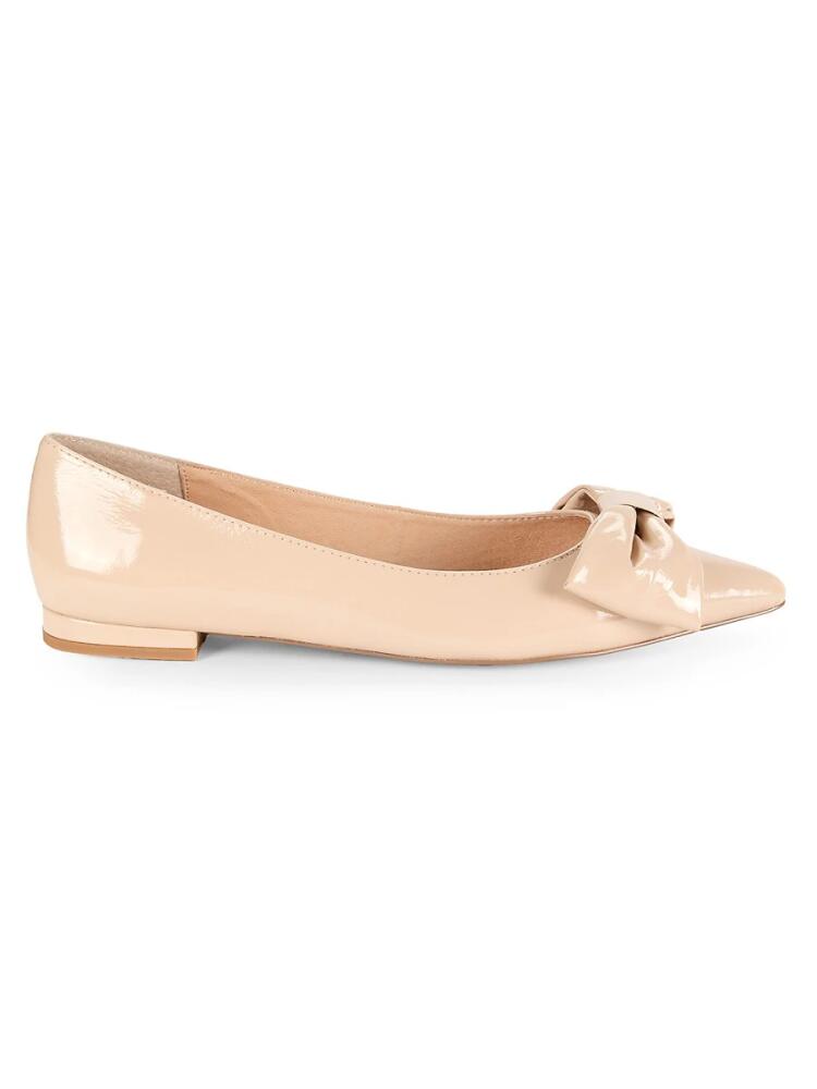 Cecelia New York Women's Brie Bow Patent Leather Ballet Flats - Beige Cover