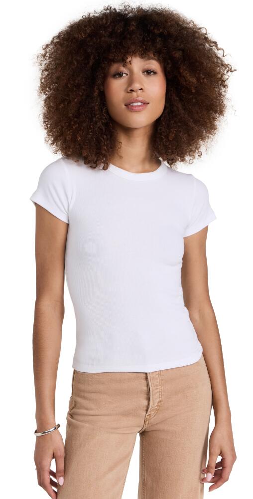 Leset Kelly Rib Tee White Cover