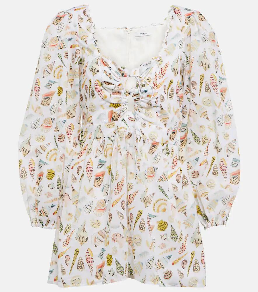 Marysia Sip Sip printed cotton playsuit Cover