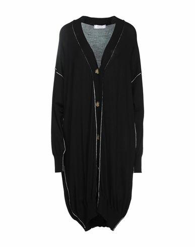 Jucca Woman Cardigan Black Virgin Wool Cover