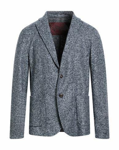 Stewart Man Blazer Blue Acrylic, Polyester, Virgin Wool Cover