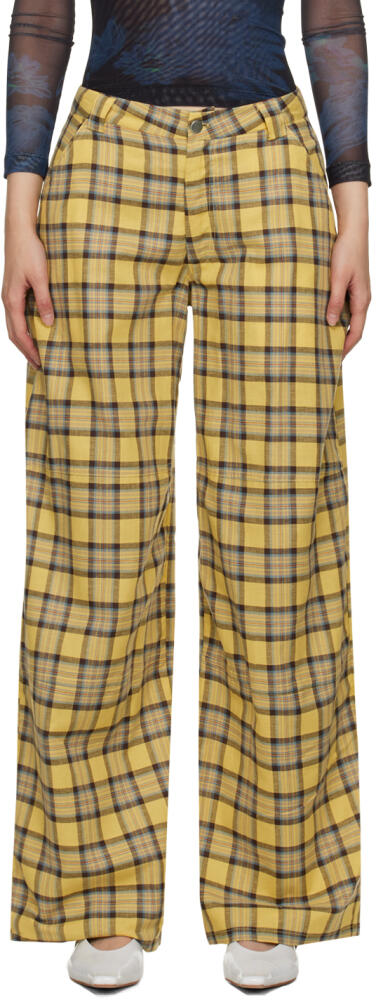 Collina Strada Yellow Lawn Trousers Cover