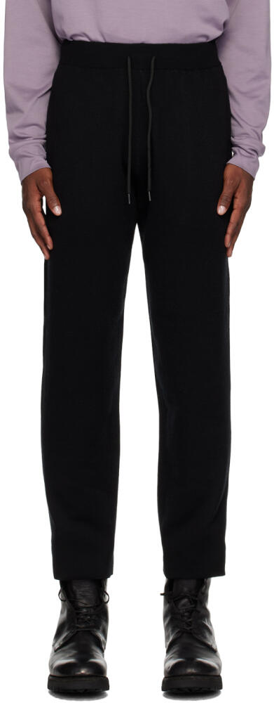 ATTACHMENT Black Double-Face Sweatpants Cover