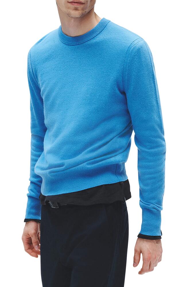 rag & bone Harding Cashmere Crewneck Sweater in Blue Cover