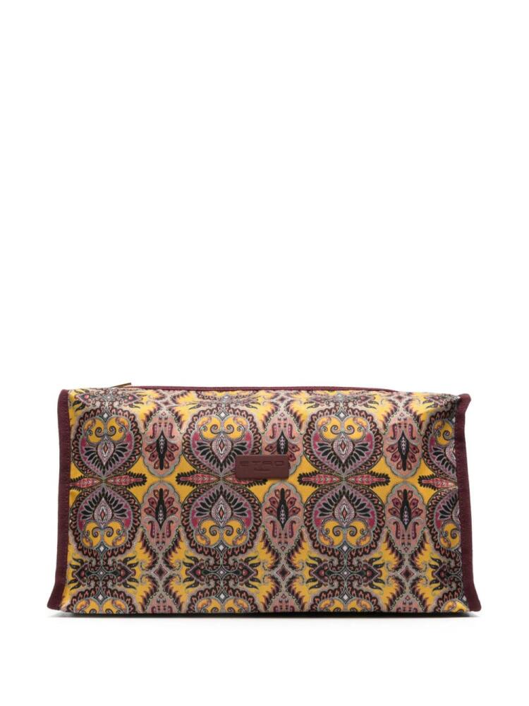 ETRO paisley-print wash bag - Yellow Cover