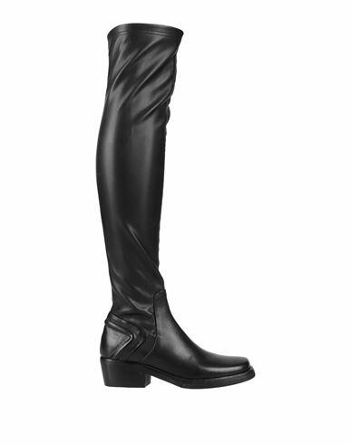 Strategia Woman Boot Black Soft Leather Cover