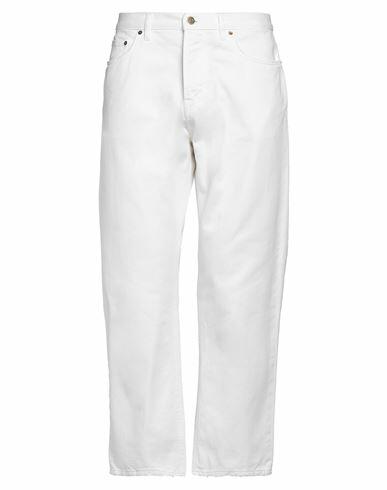 Golden Goose Man Jeans White Cotton Cover