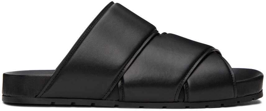 Bottega Veneta Black Bridge Mule Sandals Cover