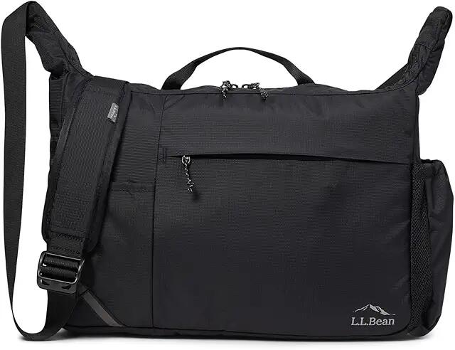 L.L.Bean Comfort Carry Messenger Bag (Black) Bags Cover