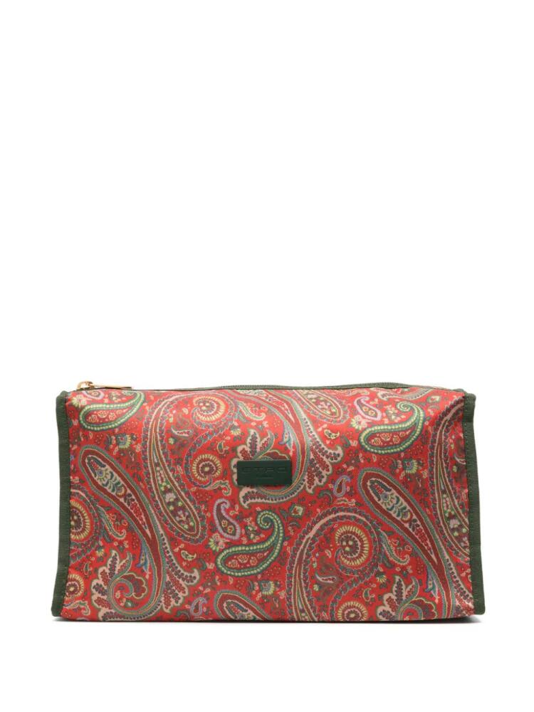 ETRO paisley-print wash bag - Red Cover