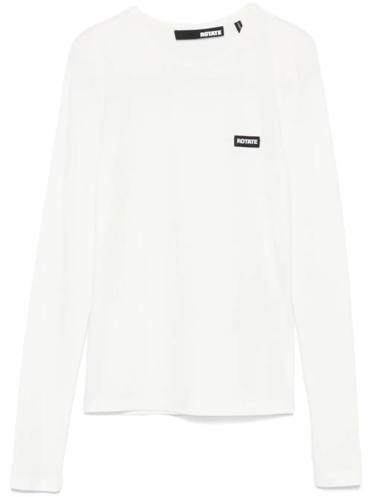 ROTATE BIRGER CHRISTENSEN long sleeve T-shirt - White Cover