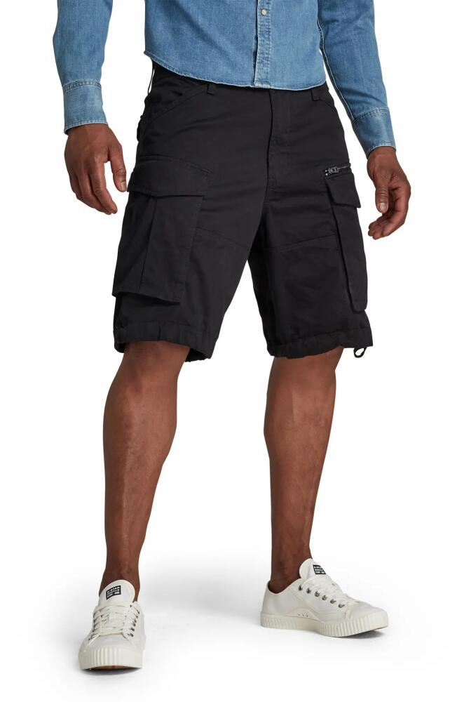 G-Star RAW Rovic Zip Pocket Cargo Shorts in Black Cover