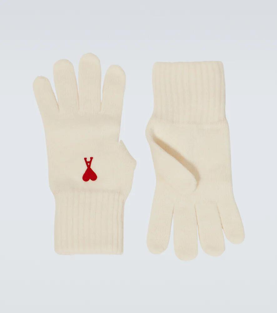 Ami Paris Ami de Caur virgin wool gloves Cover