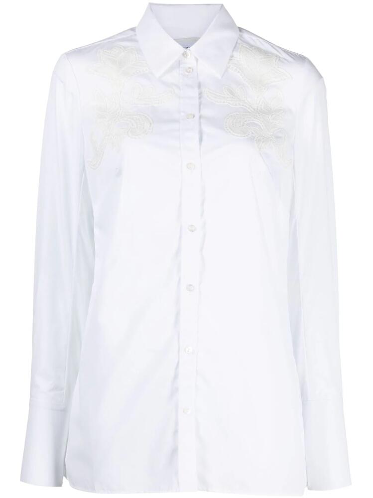 ERDEM spread-collar cotton shirt - White Cover