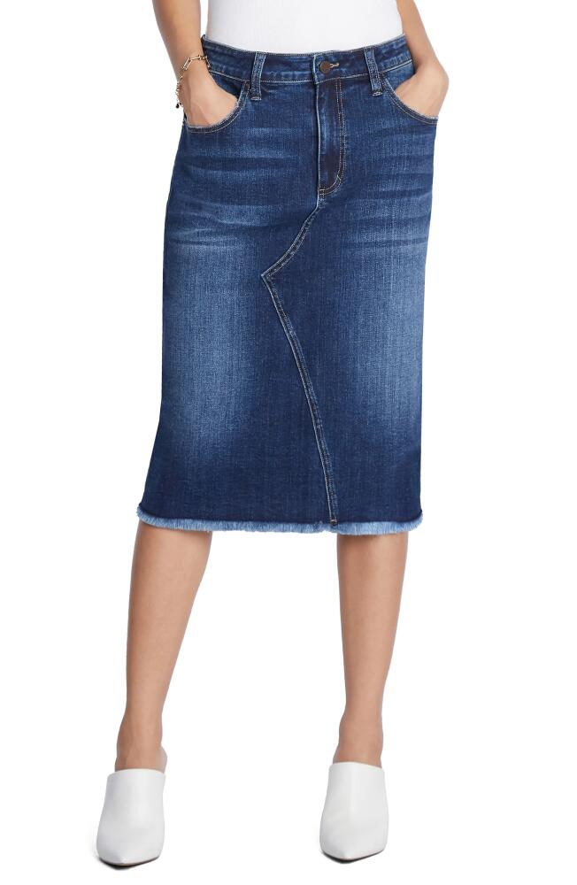 Wash Lab Denim Reveal Denim Midi Skirt in Valley Blue Cover