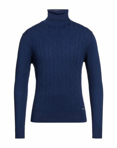 Primo Emporio Man Turtleneck Blue Viscose, Nylon Cover