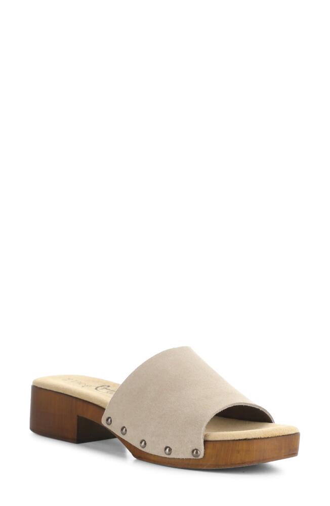 Bos. & Co. Marly Platform Slide Sandal in Sand Gaucho Cover