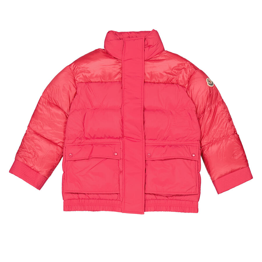 Moncler Girls Pink Dashia Down Puffer Jacket Cover