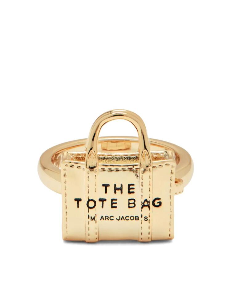 Marc Jacobs The Mini Icon Bag sculpted ring - Gold Cover