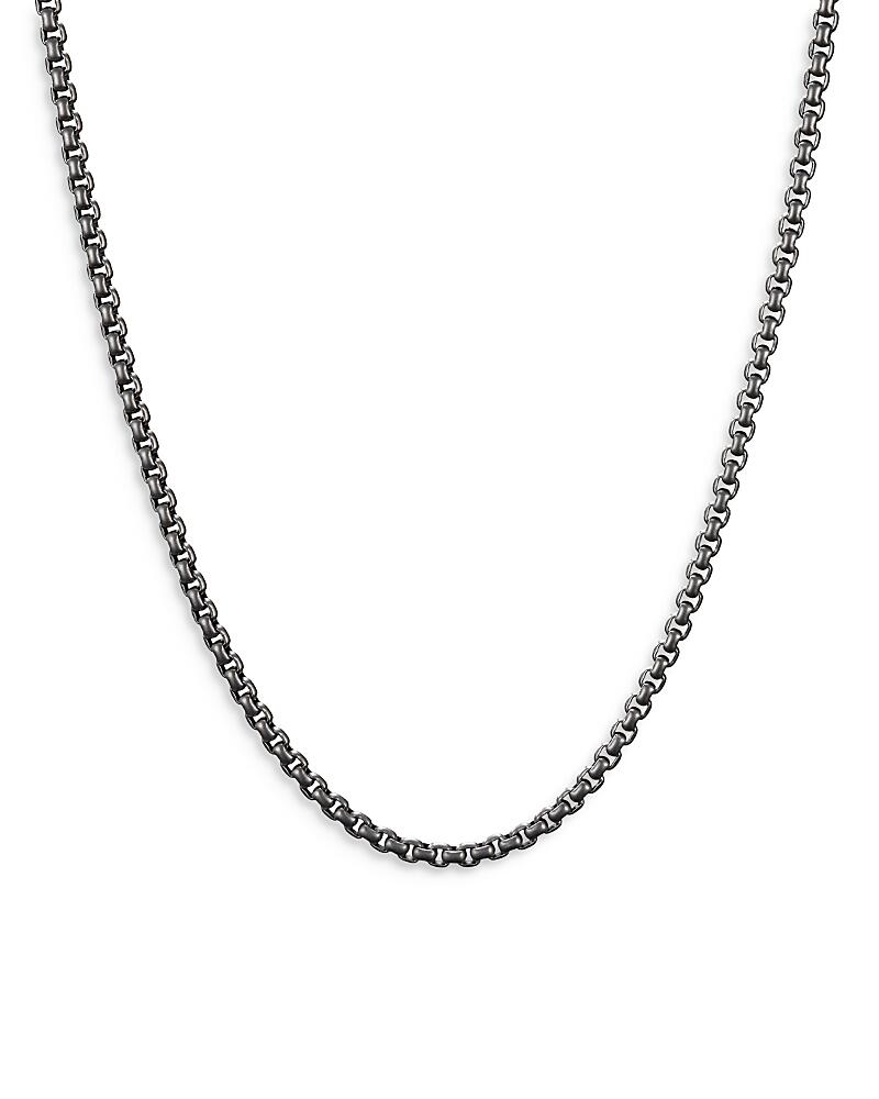 David Yurman Stainless Steel Small Box Chain Necklace, 18 Cover