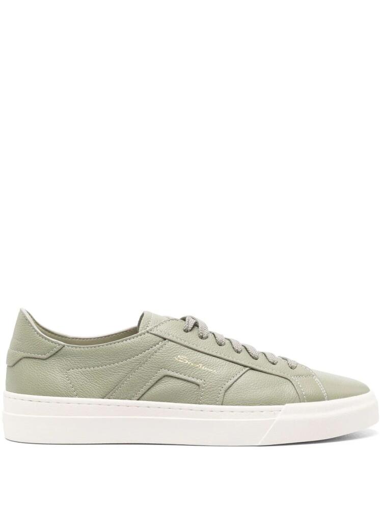 Santoni DBS leather sneakers - Green Cover