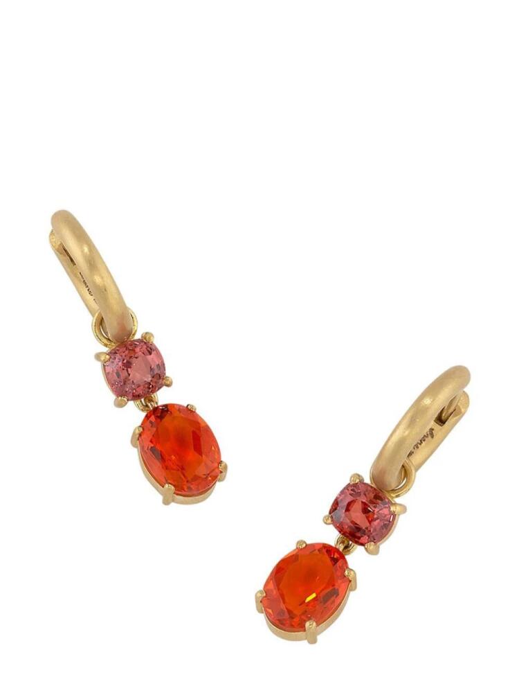 Irene Neuwirth 18kt yellow gold Gemmy Gem fire opal earrings Cover