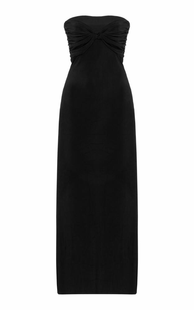 Tove - Cate Strapless Stretch-Jersey Maxi Dress - Black Cover