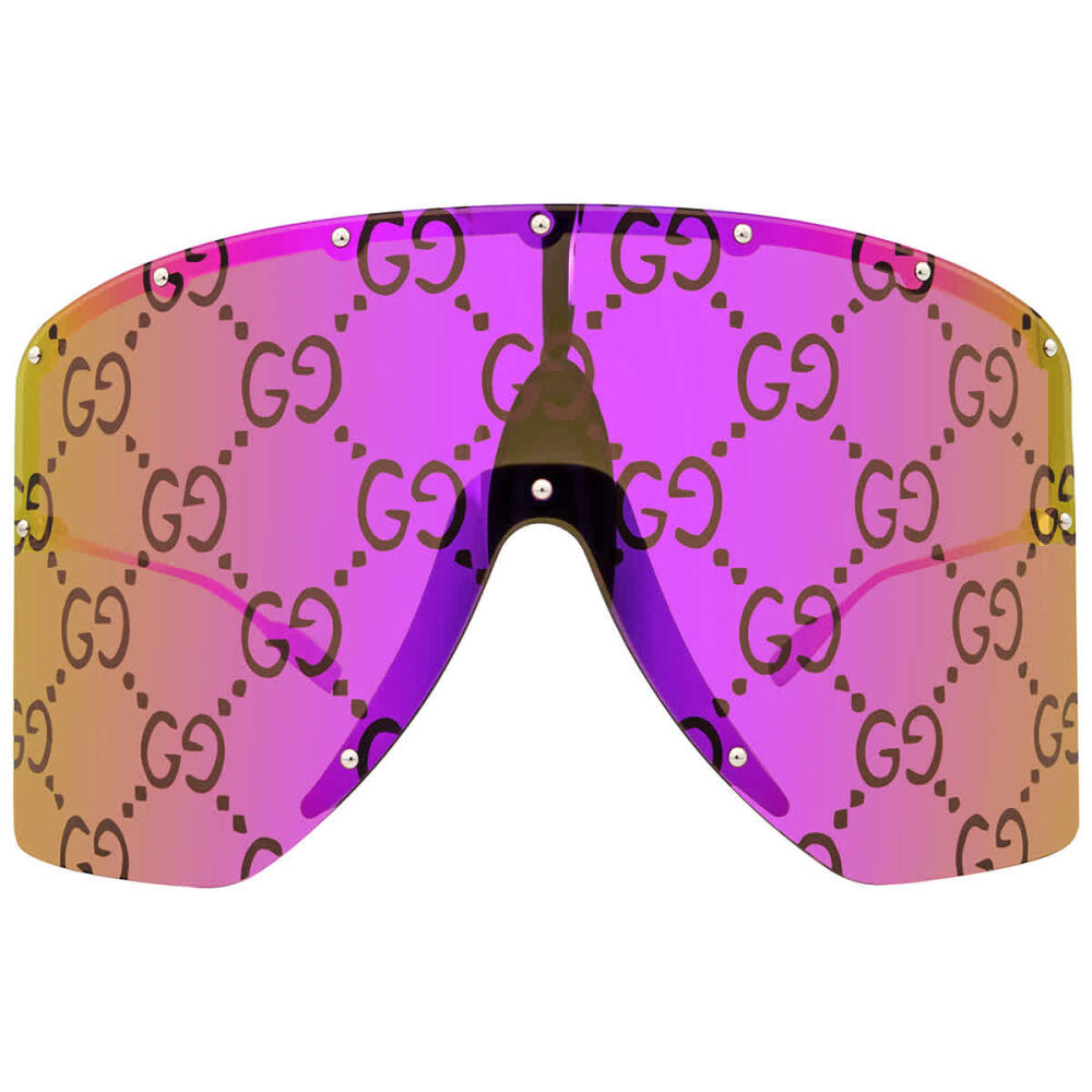 Gucci Pink Mirror Shield Unisex Sunglasses Cover