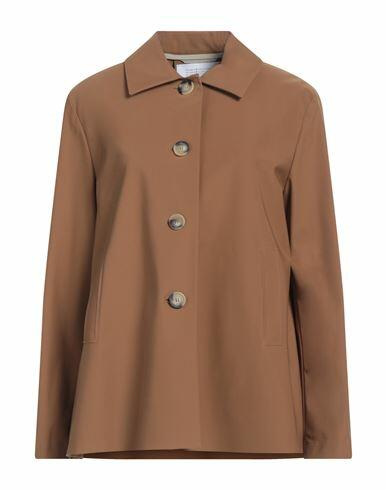 Harris Wharf London Woman Overcoat & Trench Coat Camel Polyester Cover