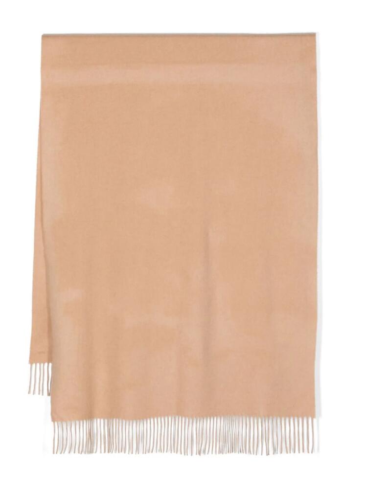 Johnstons of Elgin fringed rectangular wool scarf - Neutrals Cover