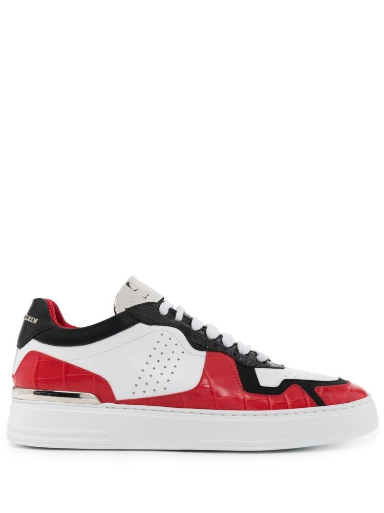 Philipp Plein colour-block low-top sneakers - Red Cover