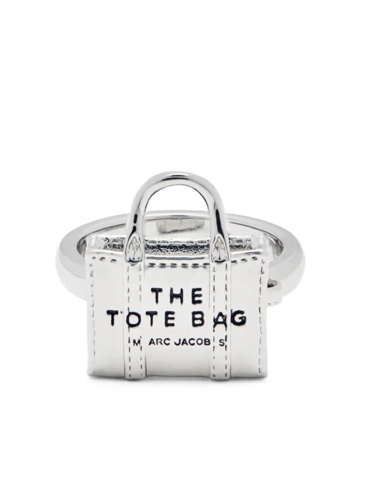 Marc Jacobs The Mini Icon Tote Bag sculpted ring - Silver Cover