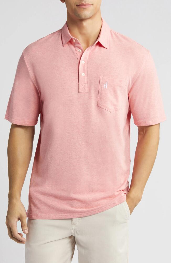 johnnie-O Heathered Original 2.0 Pocket Polo in Pomegranate Cover