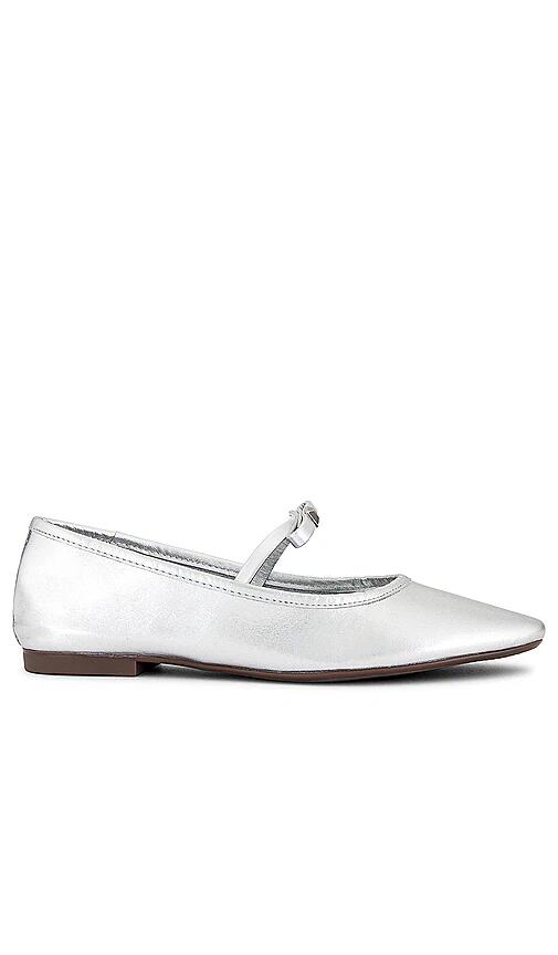 Schutz Nancy Flat in Metallic Silver Cover