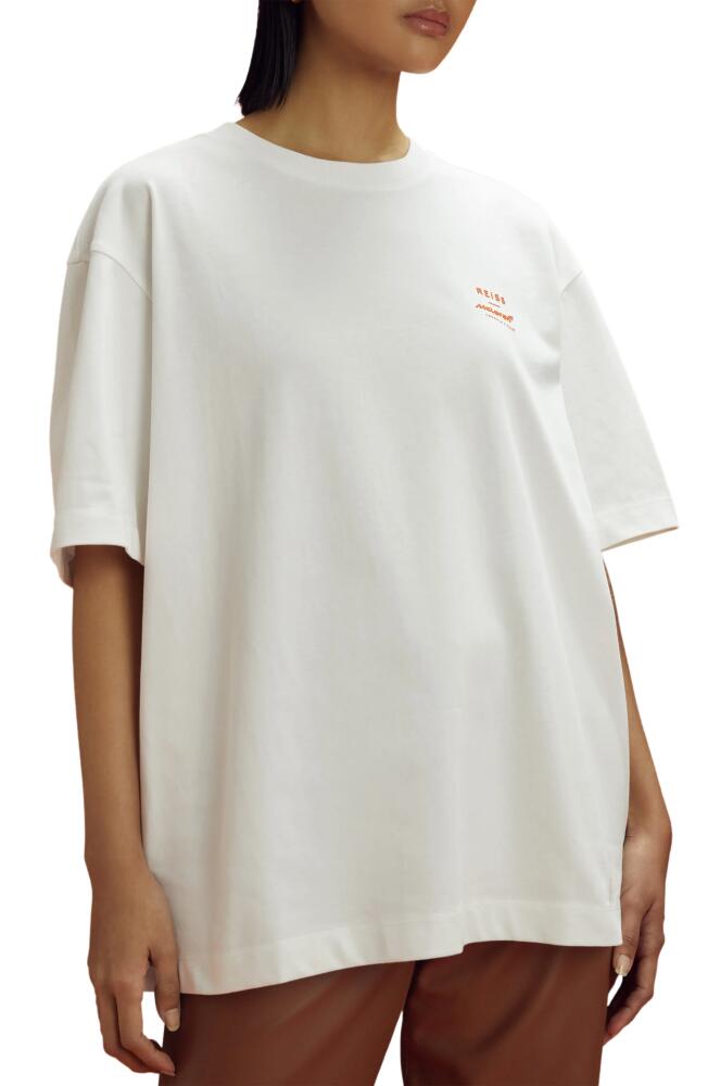 Reiss x McLaren Formula 1 Team Collection Traction Cotton Graphic T-Shirt in White Cover