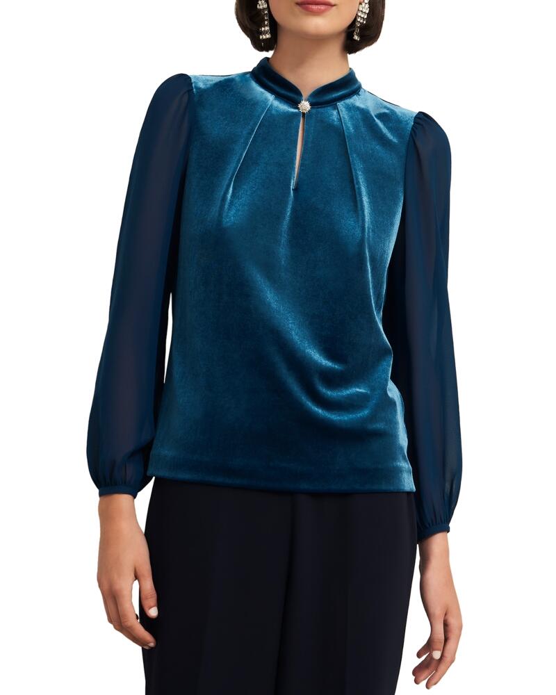 Hobbs London Rosalie Velvet Blouse Cover