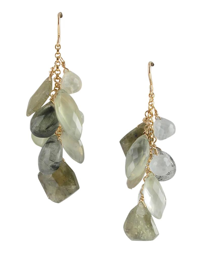 Devon Leigh Prehnite and Green Garnet Cluster Earrings Cover