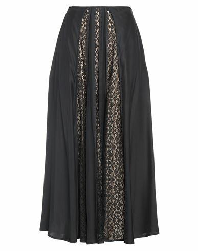 Stella Mccartney Woman Maxi skirt Black Cotton, Polyester, Silk Cover