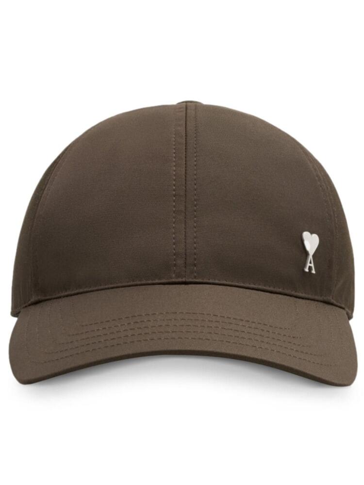 AMI Paris logo motif cap - Brown Cover