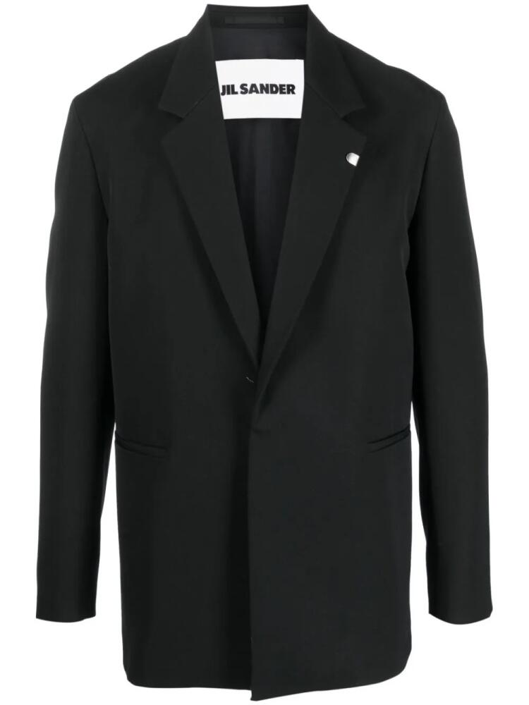 Jil Sander brooch-detail blazer - Black Cover