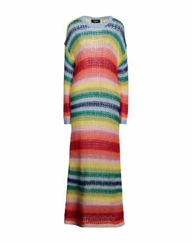 Dsquared2 Woman Maxi dress Sky blue Mohair wool, Polyamide, Acrylic, Wool Cover